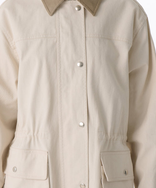 MUSINSA STANDARD WOMAN MUSINSA STANDARD WOMAN Women's Washed Cotton Hunting Jacket [Cream]