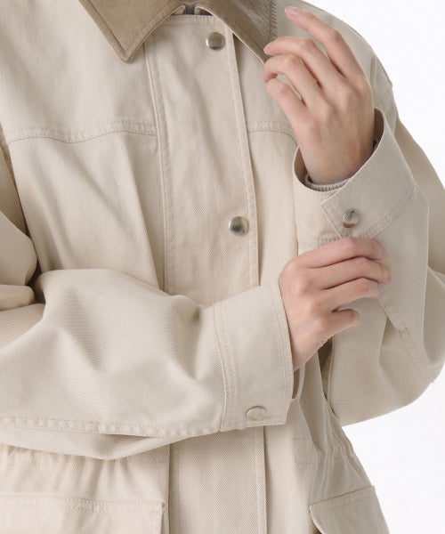 MUSINSA STANDARD WOMAN MUSINSA STANDARD WOMAN Women's Washed Cotton Hunting Jacket [Cream]