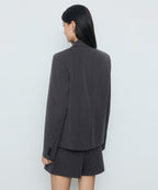MUSINSA STANDARD WOMAN MUSINSA STANDARD WOMAN Jacket Women's regular fit 3 button blazer [medium gray]