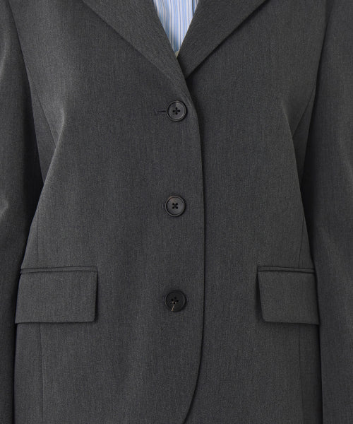 MUSINSA STANDARD WOMAN MUSINSA STANDARD WOMAN Jacket Women's regular fit 3 button blazer [medium gray]