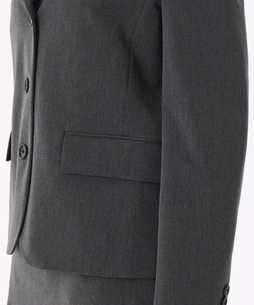 MUSINSA STANDARD WOMAN MUSINSA STANDARD WOMAN Jacket Women's regular fit 3 button blazer [medium gray]