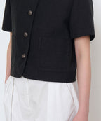 MUSINSA STANDARD WOMAN MUSINSA STANDARD WOMAN Women's Round Neck Tweed Crop Short Sleeve Jacket (Size S)