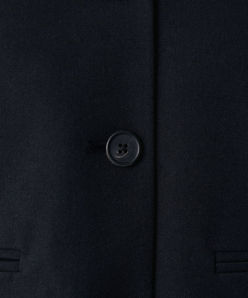 MUSINSA STANDARD WOMAN MUSINSA STANDARD WOMAN Women's Collarless 3 Button Crop Blazer [Black] Size S