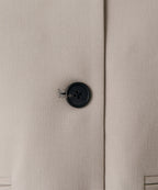 MUSINSA STANDARD WOMAN MUSINSA STANDARD WOMAN Women's Collarless 3 Button Crop Blazer [Warm Sand]