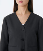 MUSINSA STANDARD WOMAN MUSINSA STANDARD WOMAN Jacket Collarless Crop Blazer (Size S)