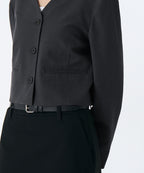 MUSINSA STANDARD WOMAN MUSINSA STANDARD WOMAN Jacket Collarless Crop Blazer (Size S)