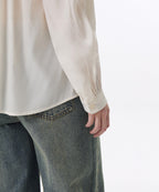 MUSINSA STANDARD WOMAN MUSINSA STANDARD WOMAN Volume Shirring Tie Blouse (Size S)