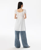 MUSINSA STANDARD WOMAN MUSINSA STANDARD WOMAN Cotton Babydoll Mini Dress (Size Option)