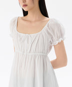 MUSINSA STANDARD WOMAN MUSINSA STANDARD WOMAN Cotton Babydoll Mini Dress (Size Option)