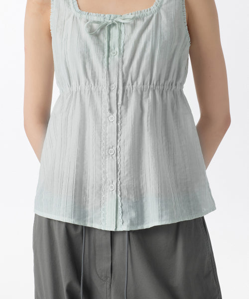 MUSINSA STANDARD WOMAN MUSINSA STANDARD WOMAN T-Shirt Sleeveless [Pale Mint]