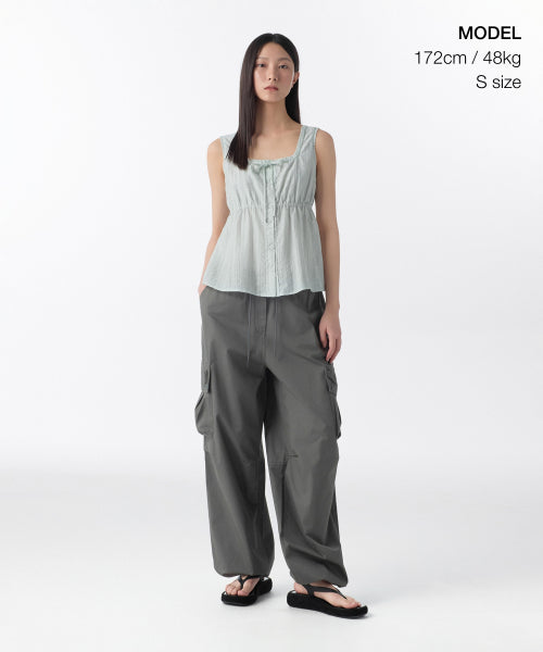 MUSINSA STANDARD WOMAN MUSINSA STANDARD WOMAN T-Shirt Sleeveless [Pale Mint]