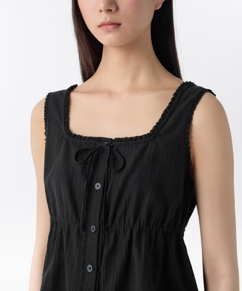 MUSINSA STANDARD WOMAN MUSINSA STANDARD WOMAN Women's T-Shirt Sleeveless [Black]