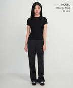 MUSINSA STANDARD WOMAN MUSINSA STANDARD WOMAN Slacks Charcoal Gray