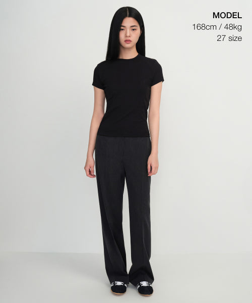 MUSINSA STANDARD WOMAN MUSINSA STANDARD WOMAN Slacks Charcoal Gray