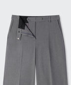 MUSINSA STANDARD WOMAN MUSINSA STANDARD WOMAN Slacks Wide Hidden Banding [Melange Gray]