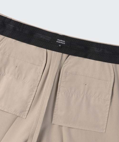 MUSINSA STANDARD WOMAN MUSINSA STANDARD WOMAN Women's Wide Hidden Banding Slacks [Warm Sand]