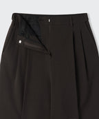 MUSINSA STANDARD WOMAN MUSINSA STANDARD WOMAN High Waist Wide Slacks (Dark Brown)