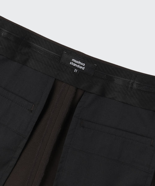 MUSINSA STANDARD WOMAN MUSINSA STANDARD WOMAN High Waist Wide Slacks (Dark Brown)