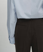 MUSINSA STANDARD WOMAN MUSINSA STANDARD WOMAN High Waist Wide Slacks (Dark Brown)