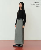 MUSINSA STANDARD WOMAN MUSINSA STANDARD WOMAN Skirt Smoke Green