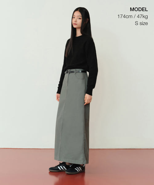 MUSINSA STANDARD WOMAN MUSINSA STANDARD WOMAN Skirt Smoke Green
