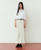 MUSINSA STANDARD WOMAN MUSINSA STANDARD WOMAN Maxi Skirt Dusty Cream