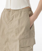 MUSINSA STANDARD WOMAN MUSINSA STANDARD WOMAN Nylon Parachute Skirt [Light Beige]