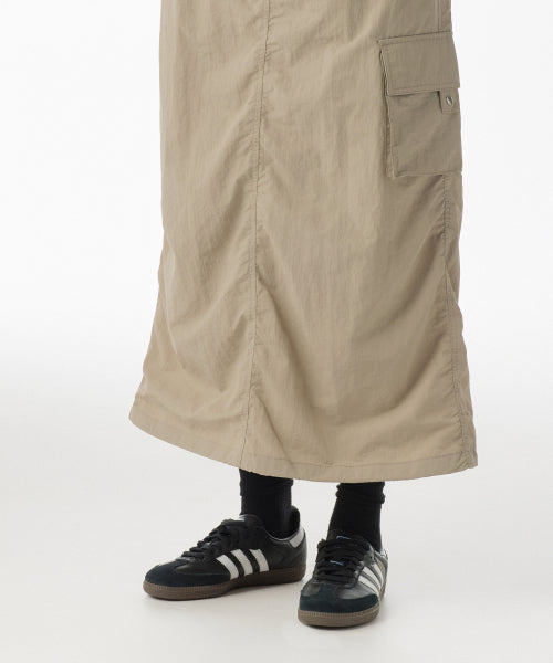 MUSINSA STANDARD WOMAN MUSINSA STANDARD WOMAN Nylon Parachute Skirt [Light Beige]