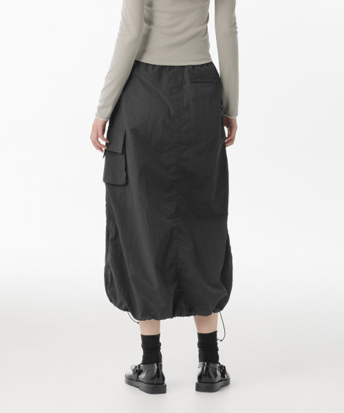 MUSINSA STANDARD WOMAN MUSINSA STANDARD WOMAN Nylon Parachute Skirt Dark Gray