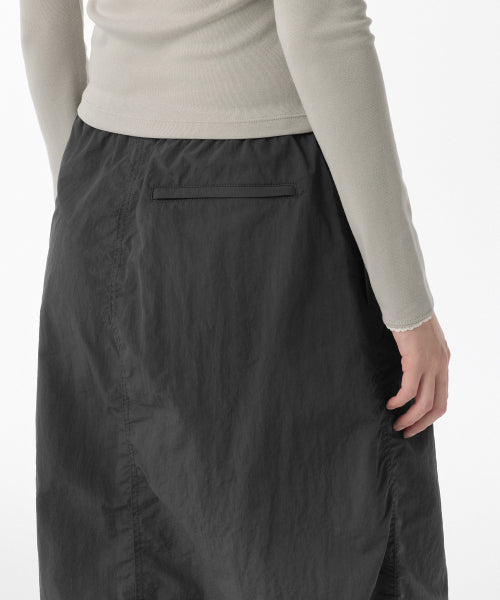 MUSINSA STANDARD WOMAN MUSINSA STANDARD WOMAN Nylon Parachute Skirt Dark Gray