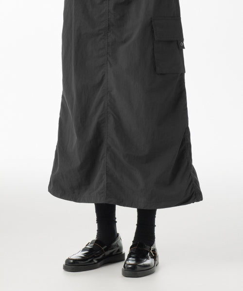 MUSINSA STANDARD WOMAN MUSINSA STANDARD WOMAN Nylon Parachute Skirt Dark Gray