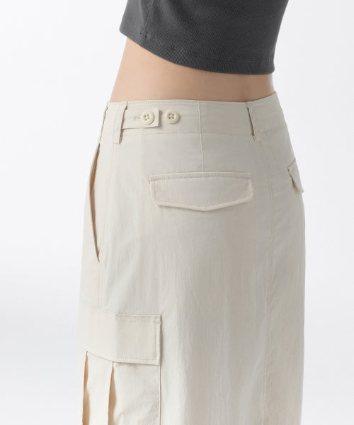 MUSINSA STANDARD WOMAN MUSINSA STANDARD WOMAN Cargo Maxi Skirt (Cream)