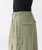 MUSINSA STANDARD WOMAN MUSINSA STANDARD WOMAN Cargo Maxi Skirt Sage