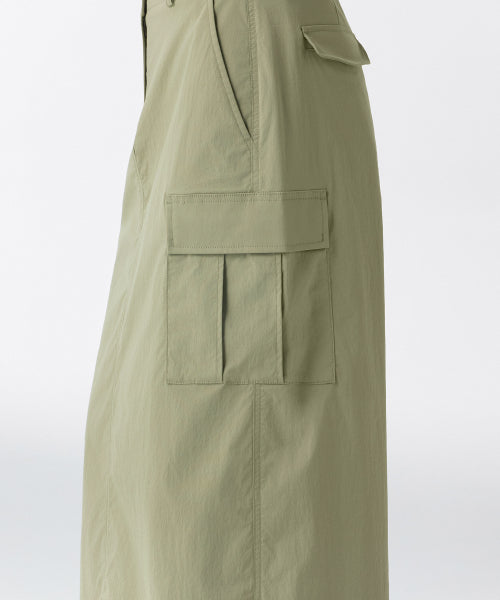 MUSINSA STANDARD WOMAN MUSINSA STANDARD WOMAN Cargo Maxi Skirt Sage