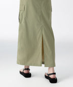 MUSINSA STANDARD WOMAN MUSINSA STANDARD WOMAN Cargo Maxi Skirt Sage