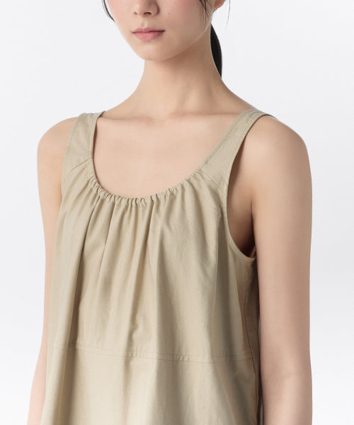 MUSINSA STANDARD WOMAN MUSINSA STANDARD WOMAN Women's Cotton Tiered Mini Dress (Beige)