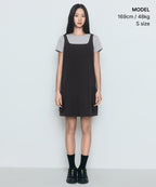 MUSINSA STANDARD WOMAN MUSINSA STANDARD WOMAN Women's Cargo Mini Dress Gunmetal