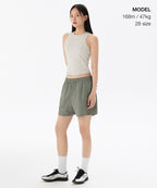 MUSINSA STANDARD WOMAN MUSINSA STANDARD WOMAN Women's nylon banding shorts warm gray