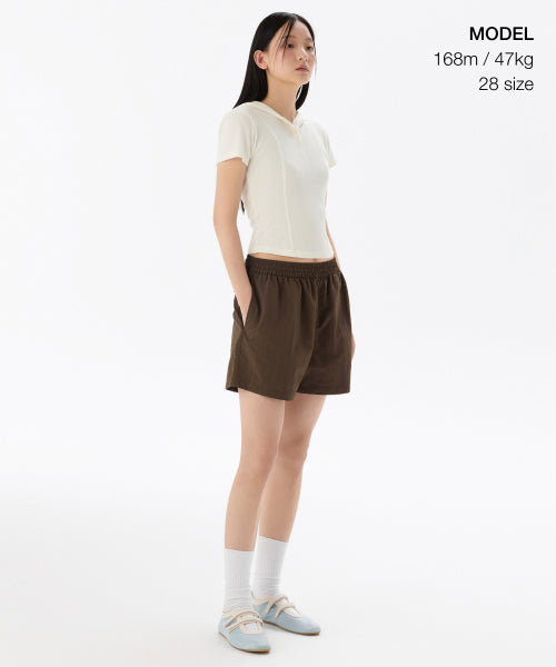 MUSINSA STANDARD WOMAN MUSINSA STANDARD WOMAN Women's Nylon Banding Shorts [Size]
