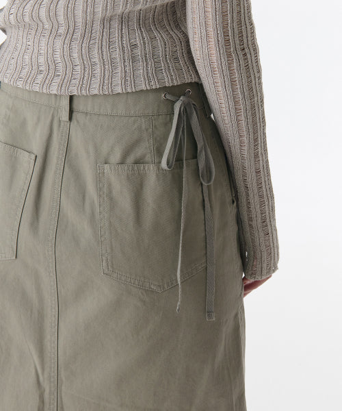 MUSINSA STANDARD WOMAN MUSINSA STANDARD WOMAN Cargo Knee Length Skirt [Sage]