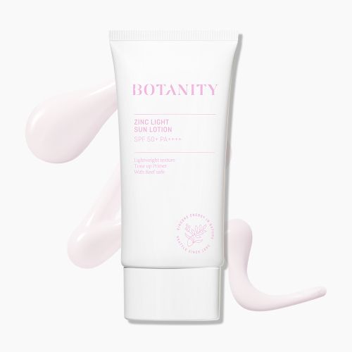 botanity Zinc Light Sun Lotion 50ml SPF 50+ PA++++ / Natural Tone-Up Sun Cream