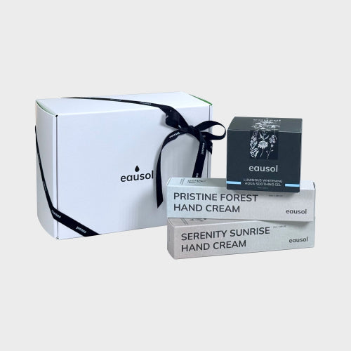 EAUSOL Radiance Aqua Soothing Gel & Hand Cream 1-piece set