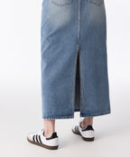 MUSINSA STANDARD WOMAN MUSINSA STANDARD WOMAN Denim Maxi Skirt Light Indigo