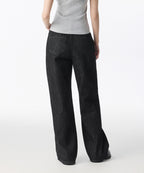 MUSINSA STANDARD WOMAN MUSINSA STANDARD WOMAN Denim Wide Pants [Low Black]