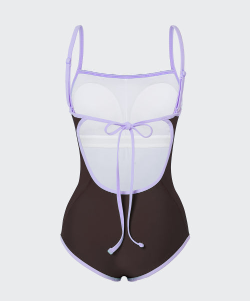 MUSINSA STANDARD WOMAN MUSINSA STANDARD WOMAN One-Piece Swimsuit Dark Brown