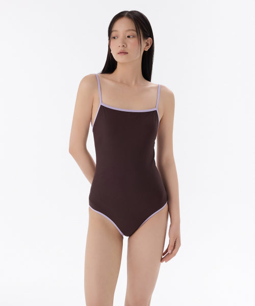 MUSINSA STANDARD WOMAN MUSINSA STANDARD WOMAN One-Piece Swimsuit Dark Brown