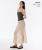 MUSINSA STANDARD WOMAN MUSINSA STANDARD WOMAN Women's One-Piece Swimsuit Khaki