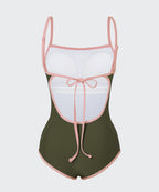 MUSINSA STANDARD WOMAN MUSINSA STANDARD WOMAN Women's One-Piece Swimsuit Khaki