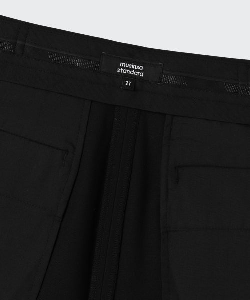 MUSINSA STANDARD WOMAN MUSINSA STANDARD WOMAN Slacks Low Waist [Black]