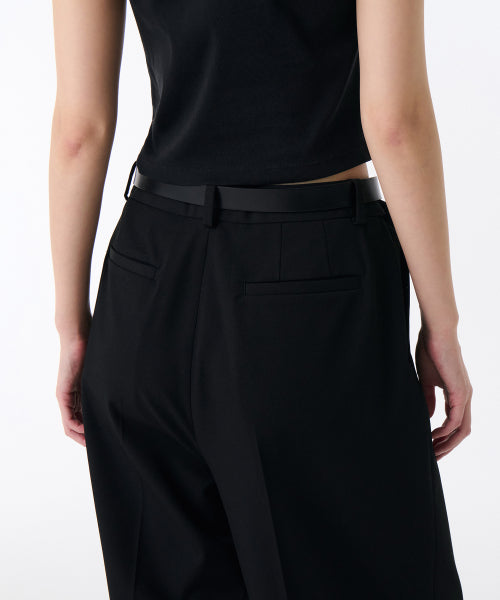 MUSINSA STANDARD WOMAN MUSINSA STANDARD WOMAN Slacks Low Waist [Black]
